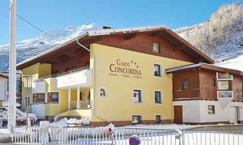 Garni Concordia im Winter