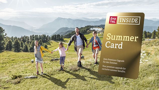 Vorteile genießen -<br>Ötztal Inside Summer Card